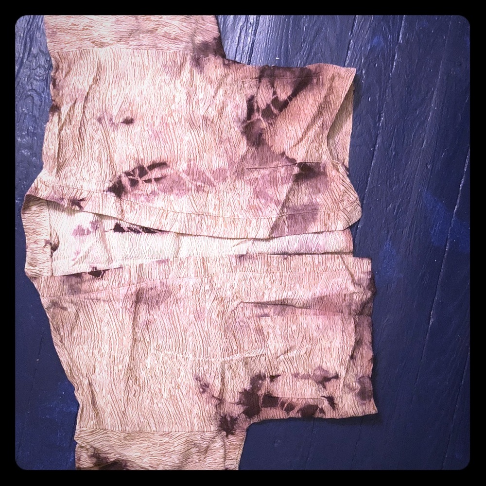 Short tie dye Kimono style jacket size M